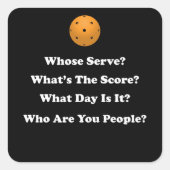 Pickleball Gift Vierkante Sticker (Voorkant)