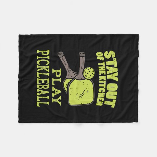 Pickleball Gifts Fleece Deken (Voorkant (Horizontaal))