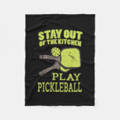 Pickleball Gifts Fleece Deken (Voorkant)