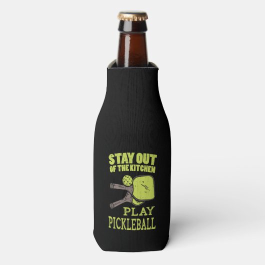 Pickleball Gifts Flesjeskoeler (Fles Voorkant)