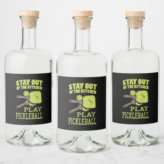 Pickleball Gifts Likeurfles Etiket (Flessen)