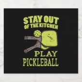 Pickleball Gifts Likeurfles Etiket (Enkel label)
