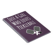 Pickleball Gifts Meisjes Schattigee Roze Kinder No Notitieboek (Rechterzijde)