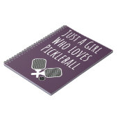 Pickleball Gifts Meisjes Schattigee Roze Kinder No Notitieboek (Linkerzijde)