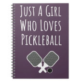 Pickleball Gifts Meisjes Schattigee Roze Kinder No Notitieboek (Voorkant)