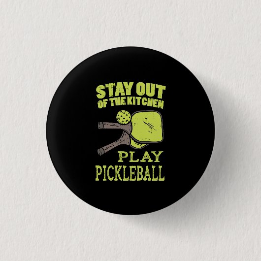 Pickleball Gifts Ronde Button 3,2 Cm (Voorkant)