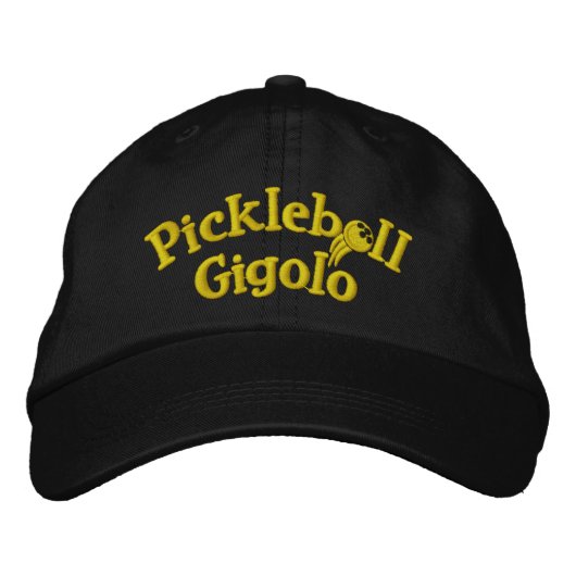 Pickleball Gigolo™ Swingrz Swag Totaal speler2 Geborduurde Pet (Voorkant)