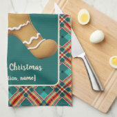 Pickleball Gingerbread Cheer Theedoek (Quarter Fold)