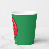 Pickleball Gingerbrood, aangepaste tekst Papieren Bekers (Links)