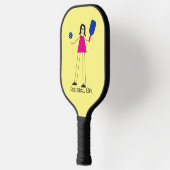 Pickleball Girl Fun Love Paddle (Links)