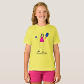Pickleball Girl Fun Love T-shirt (Voorkant volledig)