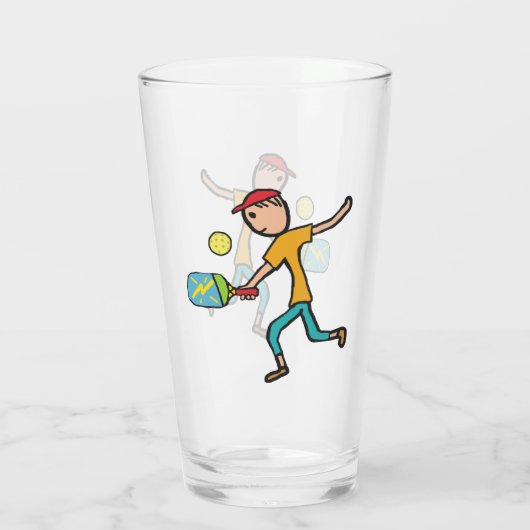 Pickleball Glas (Achterkant)