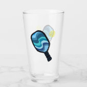Pickleball glas mok beker tumbler cadeau (Achterkant)