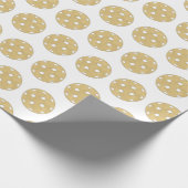 Pickleball Gold Ball Chic Modern Cadeaupapier (Hoek)