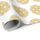 Pickleball Gold Ball Chic Modern Cadeaupapier (Rol Hoek)