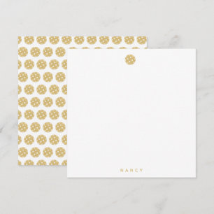 Pickleball Gold grafische kaart voor persoonlijke  Notitiekaartje