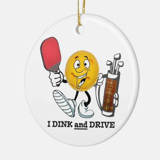 PIckleball/golf: Dink & station Keramisch Ornament (Links)