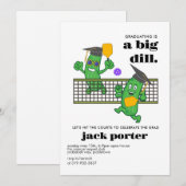 Pickleball Graduation Party Pickle Ball Open Huis Kaart (Voorkant / Achterkant)