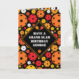 Pickleball Grand Slam Birthday  Kaart