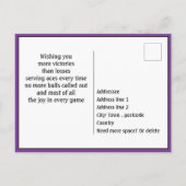 Pickleball Grand Slam Birthday  Post Briefkaart (Achterkant)