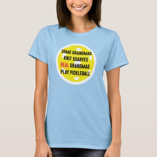 Pickleball Grandma T-Shirt (Voorkant)