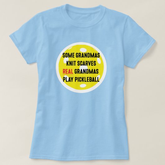 Pickleball Grandma T-Shirt (Design voorkant)