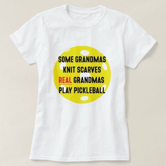 Pickleball Grandma T-shirt (Design voorkant)