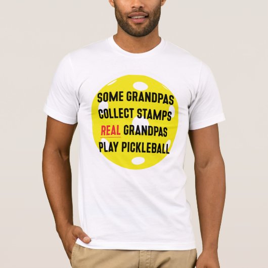 Pickleball Grandpa T-shirt (Voorkant)
