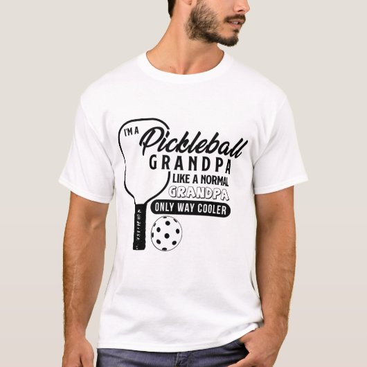 Pickleball Grandpa T-shirt (Voorkant)