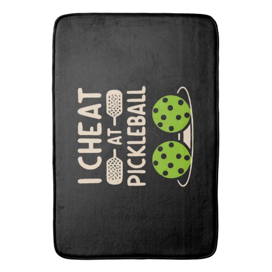 Pickleball Grappig Badmat (Voorkant Verticaal)