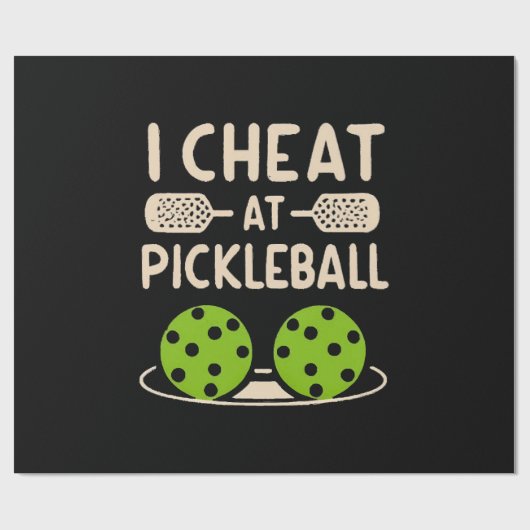 Pickleball Grappig Cadeaupapier (Vlak)