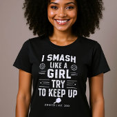 Pickleball Grappig Gezegde Meisje Gepersonaliseerd T-shirt