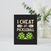 Pickleball Grappig Informatiekaartje (Staand voorkant)