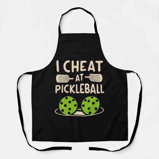 Pickleball Grappig Schort (Voorkant)
