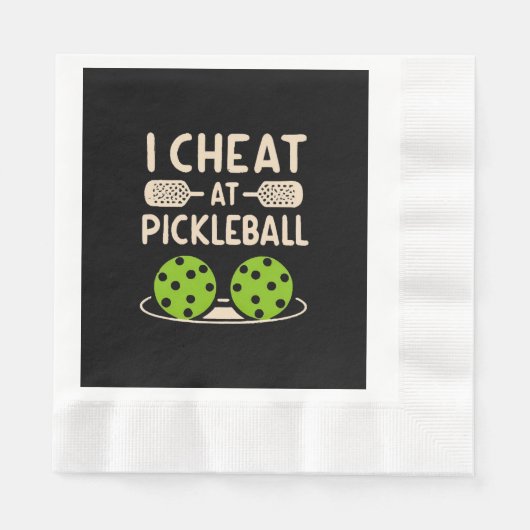 Pickleball Grappig Servet (Voorkant)
