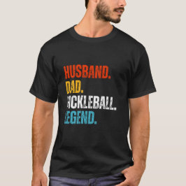 Pickleball Grappige echtgenoot Pap Legend T-shirt