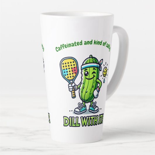 Pickleball Grappige Koffiemok Drinkgerei Keuken Latte Mok (Rechterhoek)