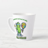 Pickleball Grappige Koffiemok Drinkgerei Keuken Latte Mok (Linkerhoek)