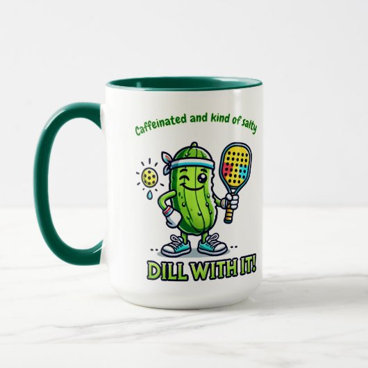 Pickleball Grappige Koffiemok Drinkgerei Keuken Mok (Links)