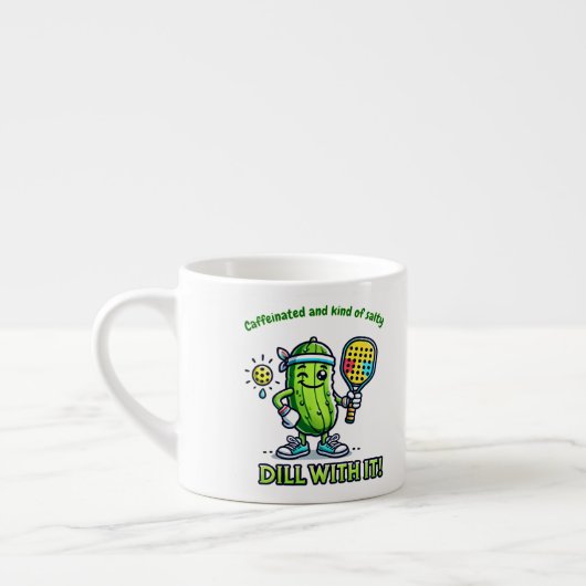 Pickleball Grappige koffiemok Drinkware Keuken Espresso Kop (Links)