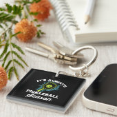 Pickleball Grappige Pickleball Cadeaus Sleutelhanger (Voorkant Rechts)