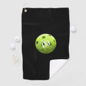 Pickleball Green Initialen Sweat Towel Golfhanddoek (Insitu)