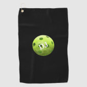 Pickleball Green Initialen Sweat Towel Golfhanddoek (Voorkant)