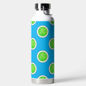 Pickleball Green Pickleballs Polka Dots Bord Blauw Waterfles (Links)