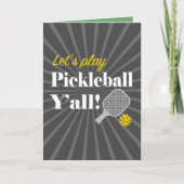Pickleball Greeting Cards Pickleball Party  Kaart (Voorkant)