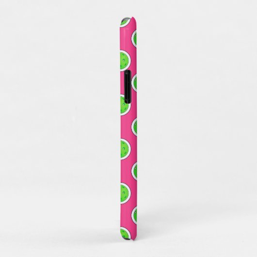 Pickleball Groene Pickleballs Polka Dots Hot Pink Case-Mate iPhone Case (Achterkant/rechts)