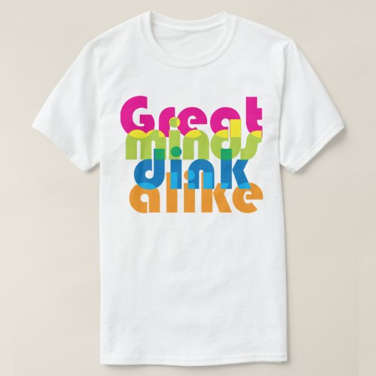 Pickleball Grote geesten drinken gelijk / mix T-shirt (Design voorkant)
