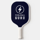 Pickleball Guru Monogram Lightning Bolt Gepersonal Pickleball Paddle (Voorkant)