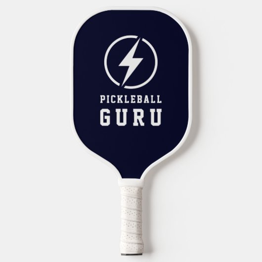 Pickleball Guru Monogram Lightning Bolt Gepersonal Pickleball Paddle (Voorkant)