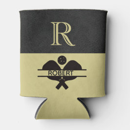 Pickleball Guy Aangepaste Monogram Initiaal Naam Blikjeskoeler